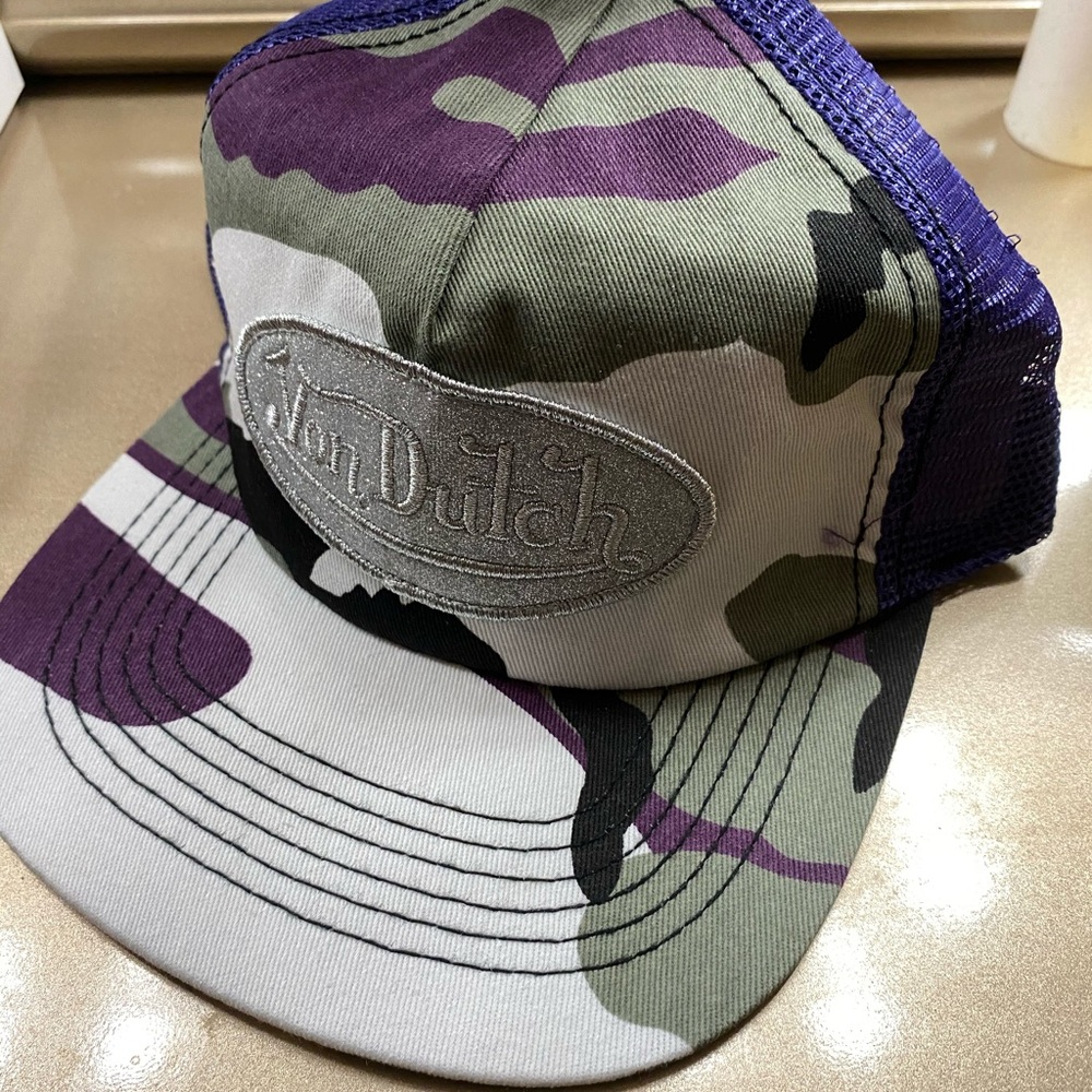 Purple Camp Von Dutch Cap